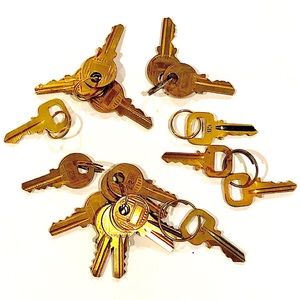 LOUIS VUITTON LV Keys For LV Locks That Have No Key Authentic Brass LV Key